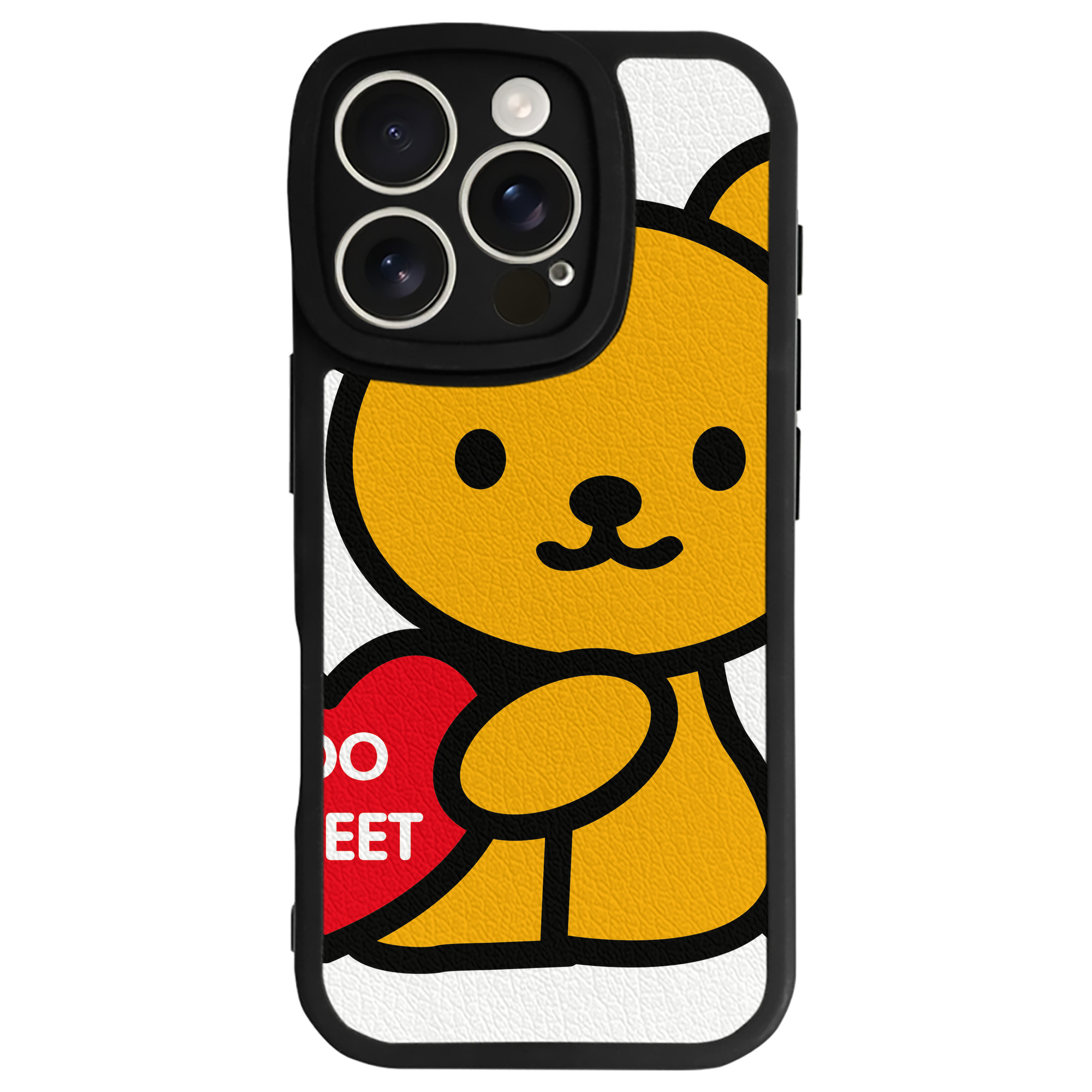 （画像用） Hello Kitty ハローキティ 【iPhone 16シリーズ対応】シリコンスマホケース（レザー調） 材質：シリコン
